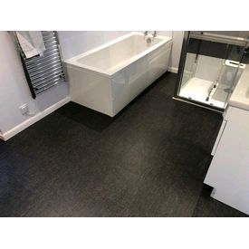 Monochrome bathroom Amtico Spacia LVT