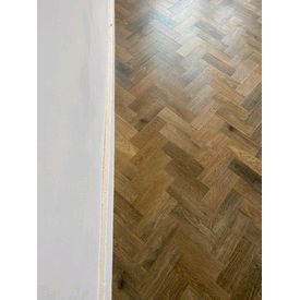 Luxury vinyl tiles small parquet wood effect