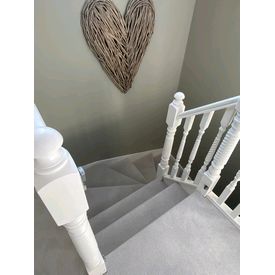 grey carpet stairs