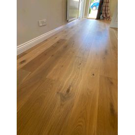 Engineered wood hallway