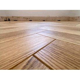 Engineered wood flooring parquet close up