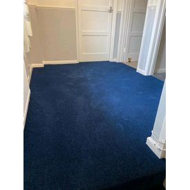 Navy Blue Wool Blend Carpet Hugh Mackay