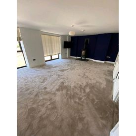 plush taupe carpet lounge