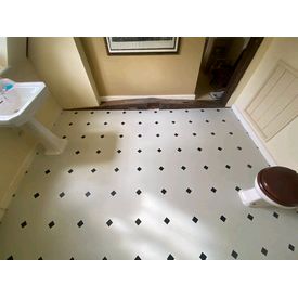 monochrome key stone flooring, Amtico luxury vinyl tiles