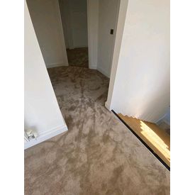 taupe carpet landing