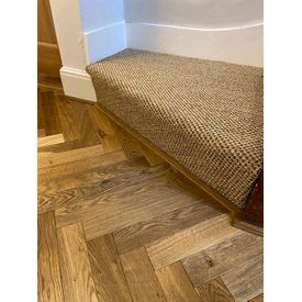 Natural wood and natural sisal flooring